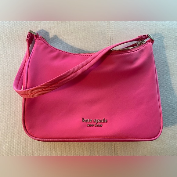 kate spade Handbags - kate spade Hot Pink Shoulder Bag with Gold Logo